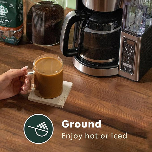 Starbucks Ground Coffee, Medium Roast Hot or Iced Coffee, House Blend, 12 oz