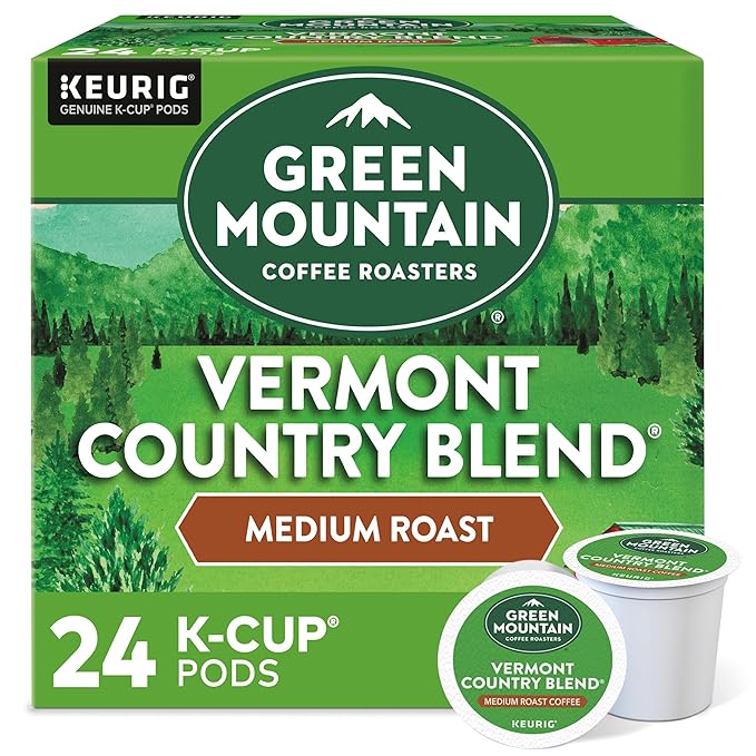 Green Mountain Coffee, Vermont Country Blend, K-Cup Portion Pack for Keurig Brewers 24-Count (Packaging May Vary)