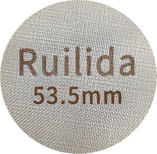 Espresso Puck Screen 53.5mm, Reusable 1.7mm Thickness 150μm 316 Stainless Steel Professional Barista Coffee Filter Mesh Plate for Espresso Portafilter Filter Basket (53.3-54mm breville)