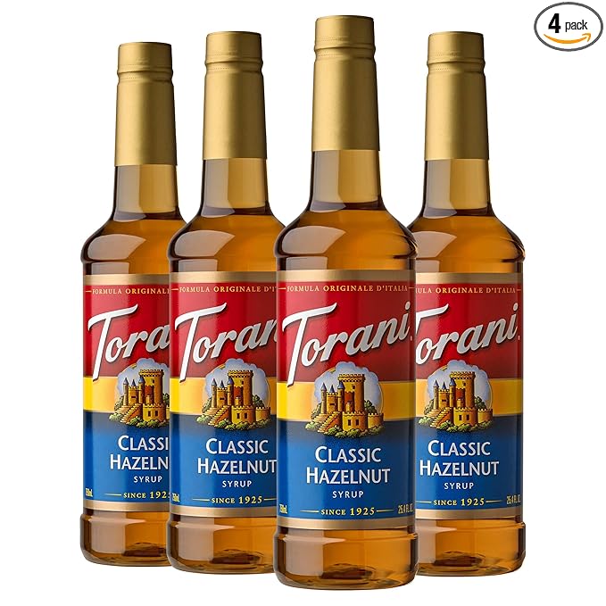 Torani Syrup, Classic Hazelnut, 25.4 Ounces (Pack of 4)