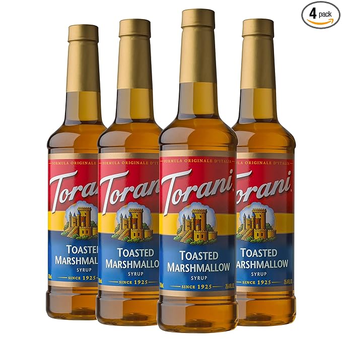 Torani Syrup, Toasted Marshmallow, 25.4 Ounces (Pack of 4)