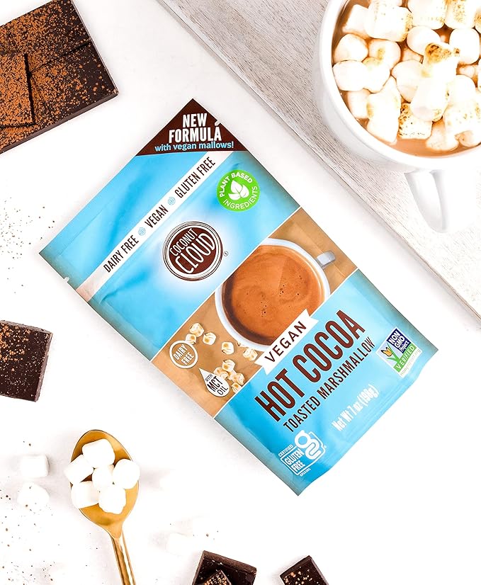 Coconut Cloud: Vegan, Natural, Delicious, Creamy Chocolate | Made in Colorado from Premium Milk Powder (Non-GMO, Gluten Free), Toasted Marshmallow Cocoa, 7 oz