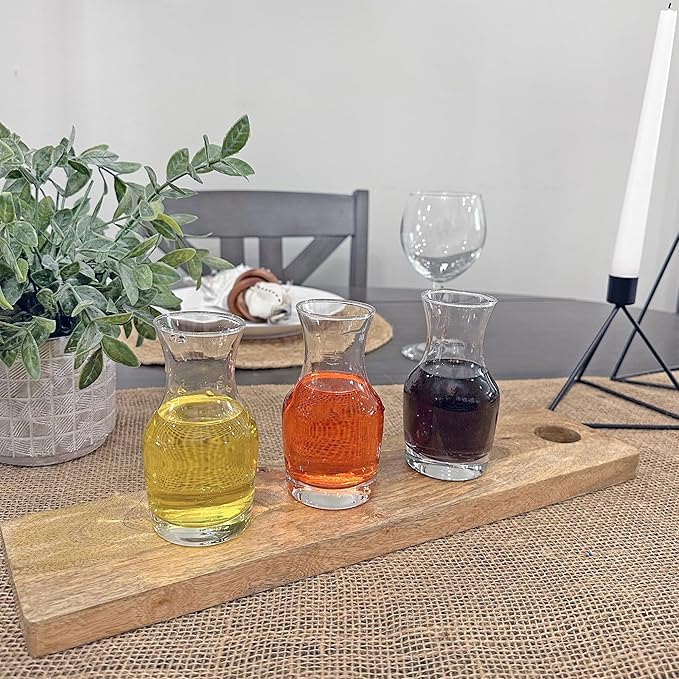 Cornucopia Brands Individual Wine Carafes (6-Pack); Small 6.5oz Single-Serving Personal Mini Size Wine Decanters