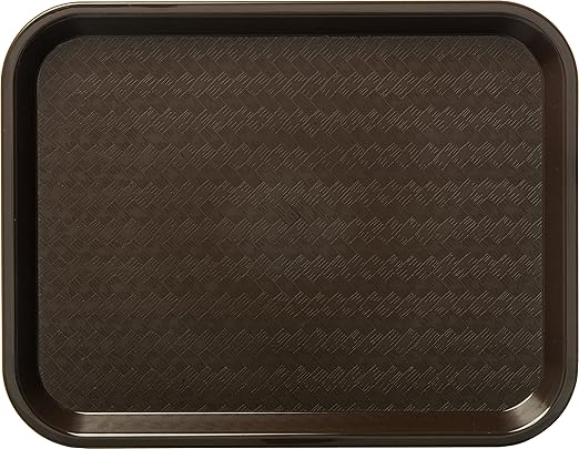 Carlisle FoodService Products CT101469 Cafe Standard Plastic Cafeteria/Fast Food Tray, NSF Certified, BPA Free, 14" Length x 10" Width, Chocolate (Pack of 24)