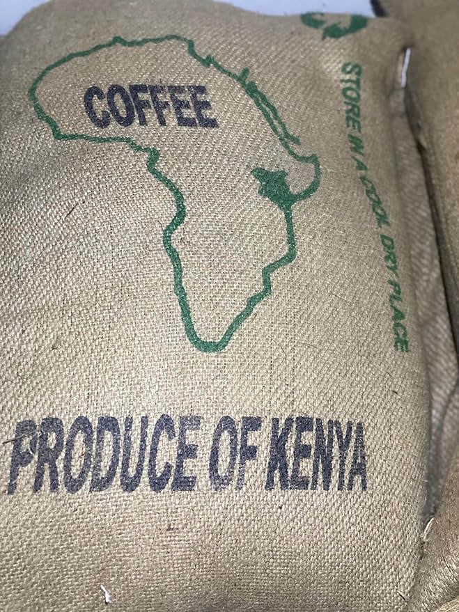 Kenyan AA Unroasted Green Arabica Coffee Beans - Premium AA Grade Quality - 100% Pure Arabica Coffee Beans With Optimal Flavor Freshness & Aroma - Handpicked, Washed & Sun Dried, 20 LB