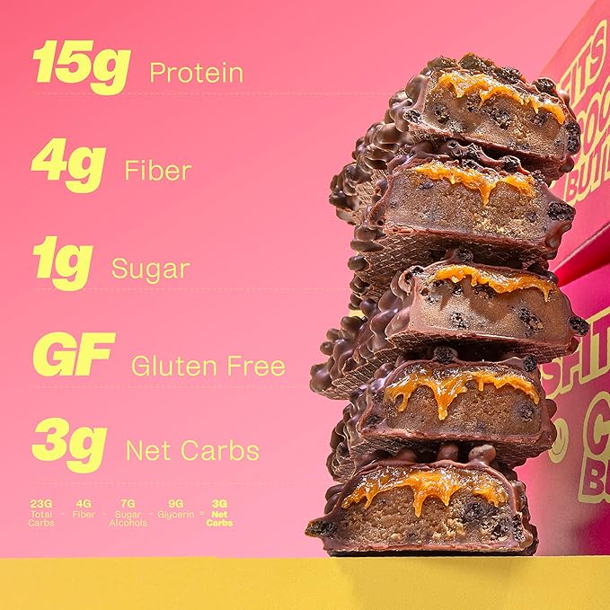 Misfits Vegan Protein Bars - Speculoos Cookie Butter | Nutrition Bars - 15g Protein, 1g Sugar, Plant-based, Low Carb, Non-GMO, Gluten Free Snacks | Pack of 12