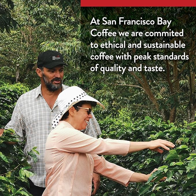 San Francisco Bay Compostable Coffee Pods - Variety Pack Medium Roast (40 Ct) K Cup Compatible including Keurig 2.0, Colombian, Breakfast, Organic Rainforest, Donut Shop