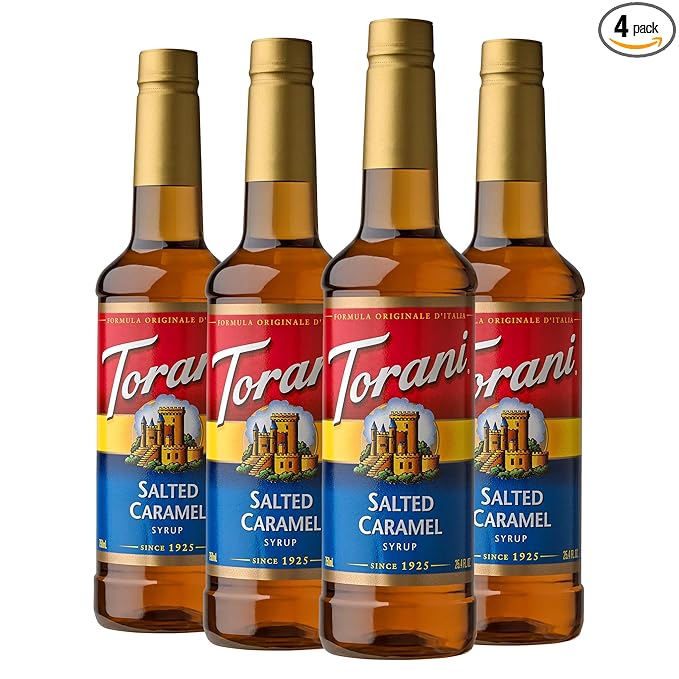 Torani Syrup, Salted Caramel, 25.4 Ounces (Pack of 4)