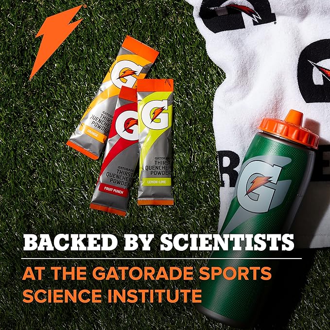 Gatorade Thirst Quencher Powder,Fruit Punch,1.23oz Packets,Makes 20 ounces,(Pack of 160)