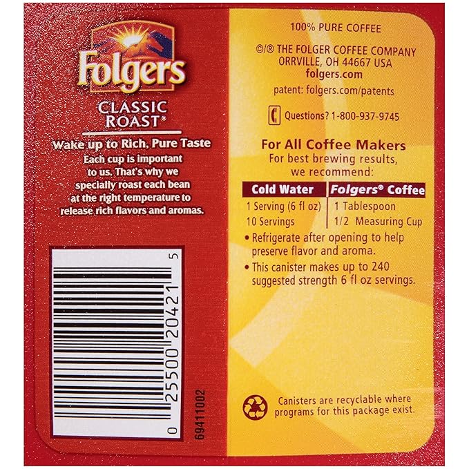Folgers FOL20421CT - Coffee Classic Roast