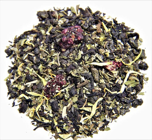 Nelson's Tea Mint Sampler Pack - 5 Variety Pack - Loose Leaf Tea Sampler - BlackberryMint 2oz, Lemon Ginger Mint 1.6 oz, MangoMint Peach 2oz, MoroccanMint 2Oz, WatermelonMint 1.6oz