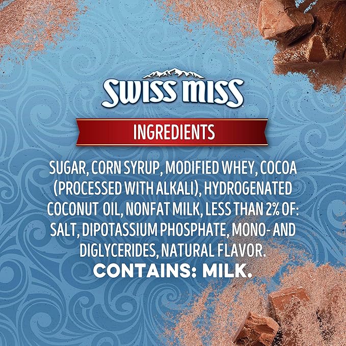 SWISS MISS Milk Chocolate Flavored Hot Cocoa Mix, 38.27 OZ Square Canister