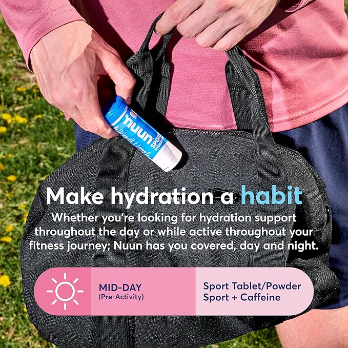 Nuun Sport Electrolyte Powder Packets with Magnesium, Calcium, Potassium, Chloride, and Sodium, Hydration Packets for On-The-Go, Lemon Lime Flavor, Gluten Free & Vegan, 16 Single Servings