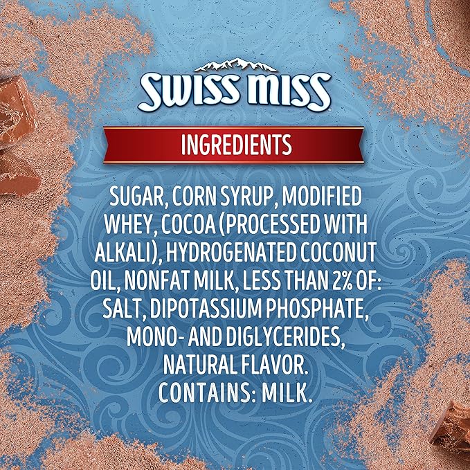 Swiss Miss Milk Chocolate Flavored Hot Cocoa Mix,Hot Cocoa Bar Supplies,22.23 oz. Canister,(Pack of 2)